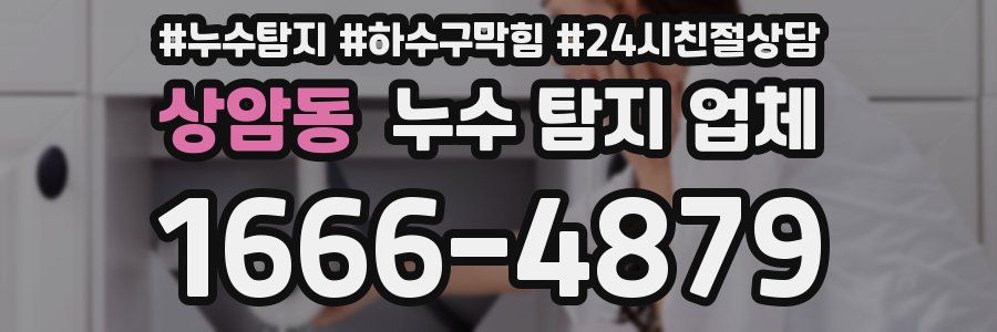 상암동 누수 탐지 업체