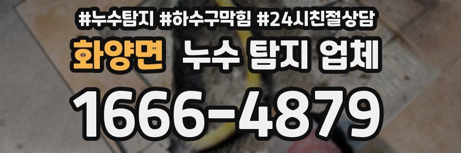 화양면 누수 탐지 업체