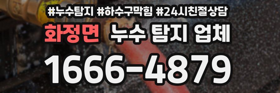화정면 누수 탐지 업체