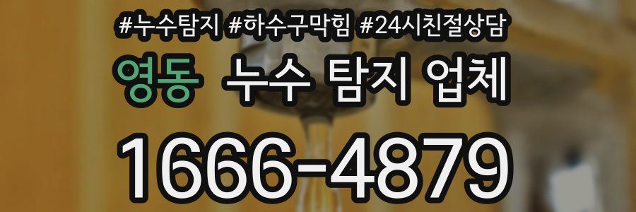 영동 누수 탐지 업체