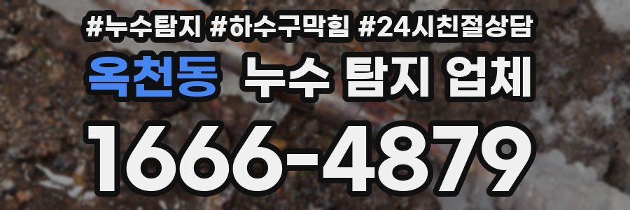 옥천동 누수 탐지 업체