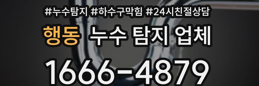 행동 누수 탐지 업체
