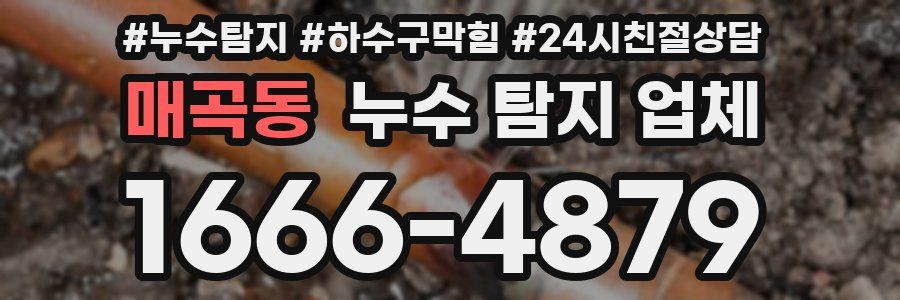 매곡동 누수 탐지 업체