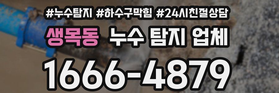 생목동 누수 탐지 업체