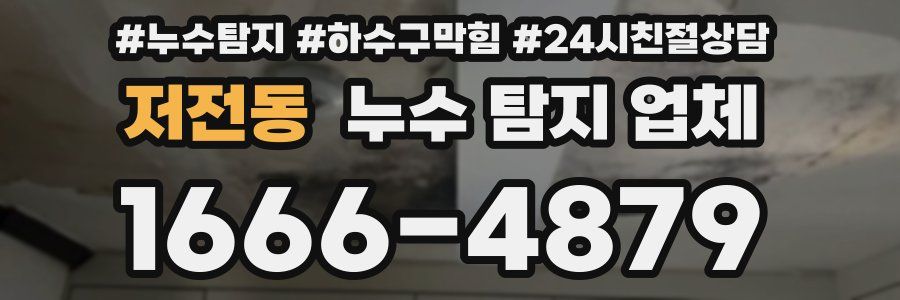 저전동 누수 탐지 업체