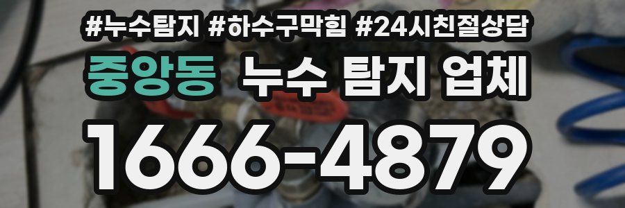 중앙동 누수 탐지 업체