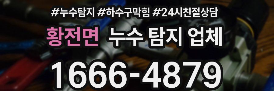 황전면 누수 탐지 업체