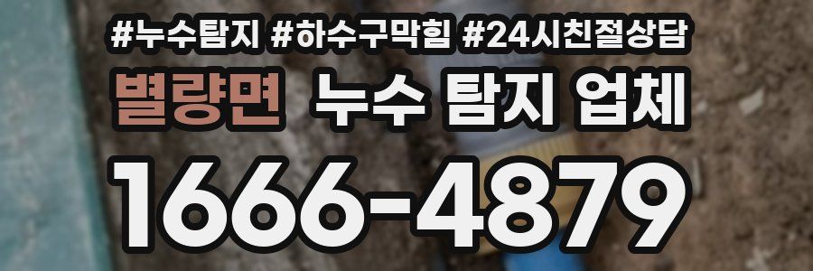 별량면 누수 탐지 업체
