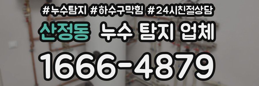 산정동 누수 탐지 업체