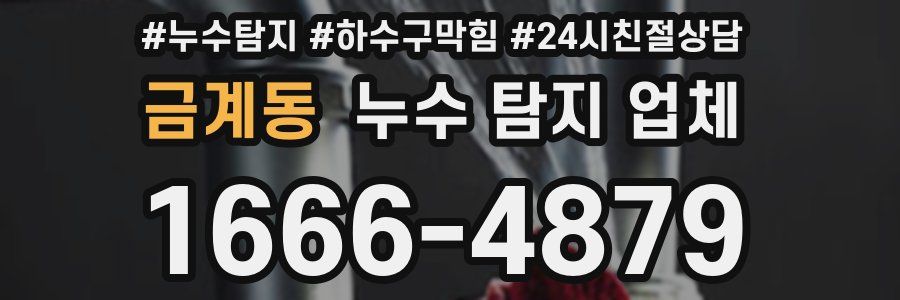 금계동 누수 탐지 업체