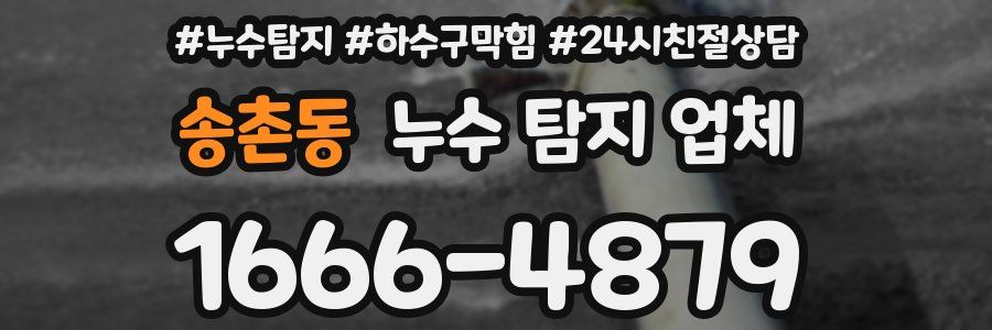 송촌동 누수 탐지 업체