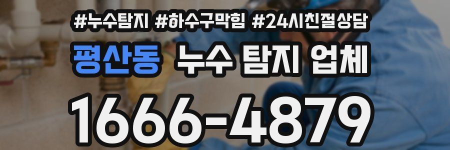 평산동 누수 탐지 업체