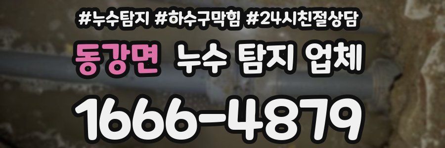 동강면 누수 탐지 업체