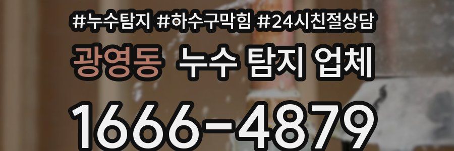 광영동 누수 탐지 업체