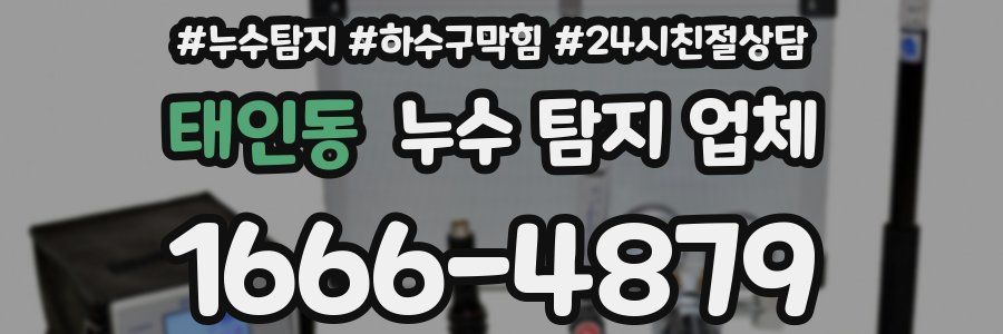태인동 누수 탐지 업체