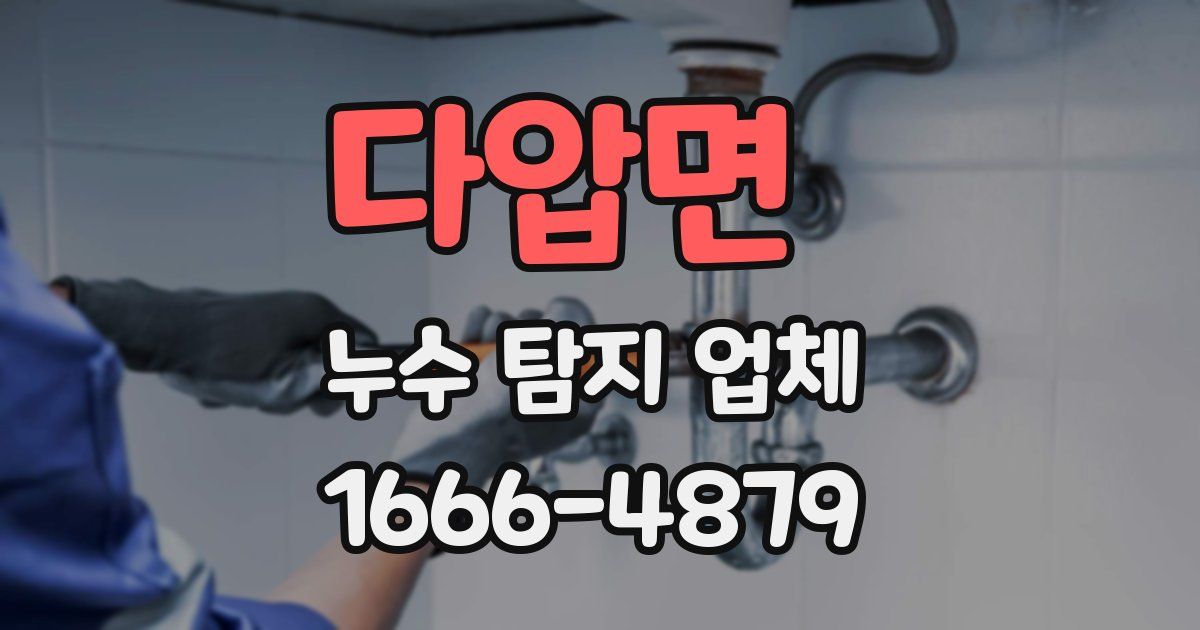 다압면 누수 탐지 업체
