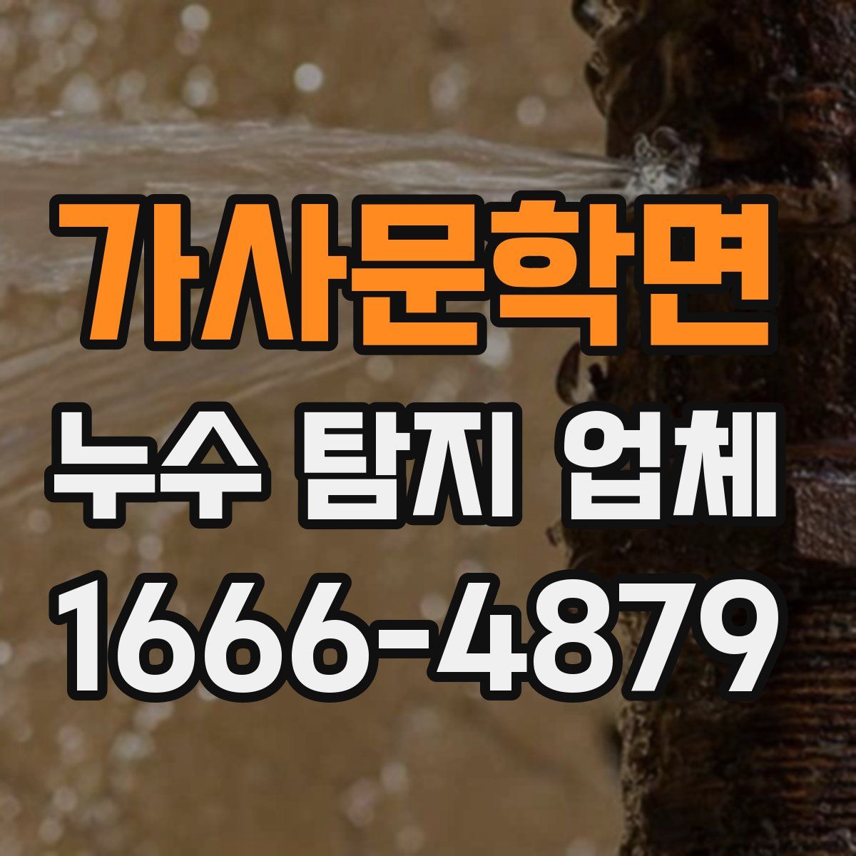 가사문학면 누수 탐지 업체