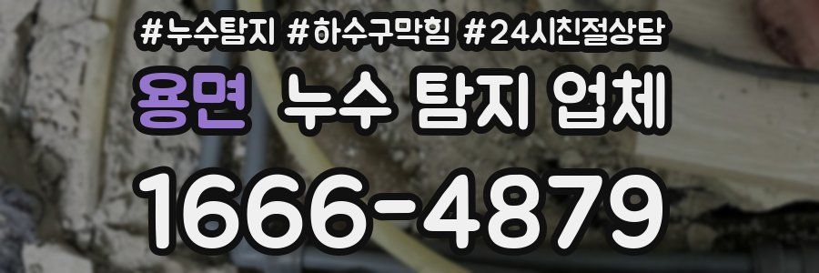 용면 누수 탐지 업체