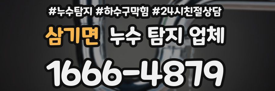 삼기면 누수 탐지 업체