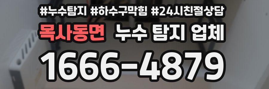 목사동면 누수 탐지 업체