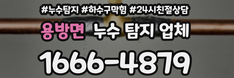 용방면 누수 탐지 업체