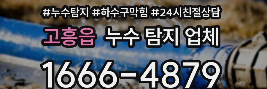 고흥읍 누수 탐지 업체