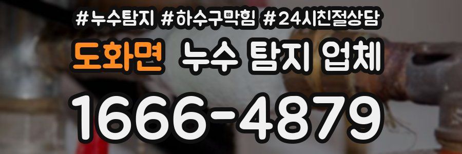 도화면 누수 탐지 업체