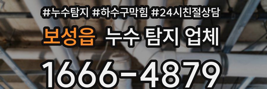 보성읍 누수 탐지 업체