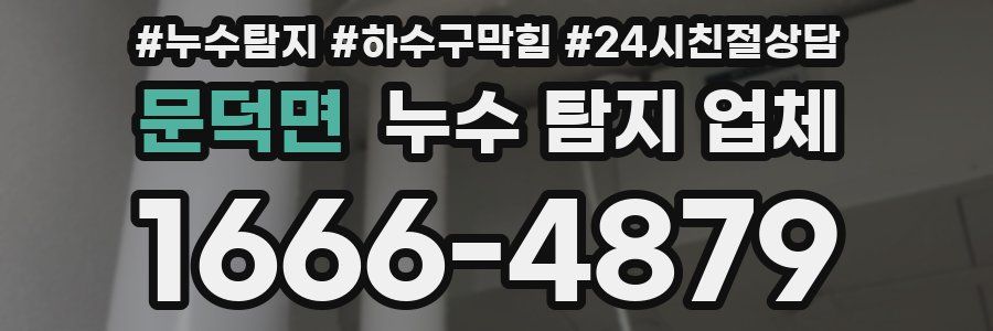 문덕면 누수 탐지 업체