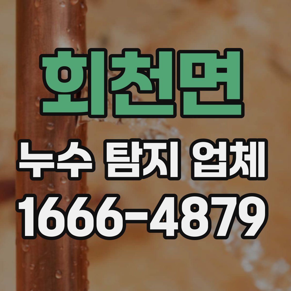 회천면 누수 탐지 업체