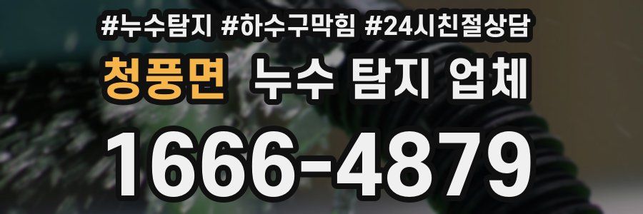 청풍면 누수 탐지 업체