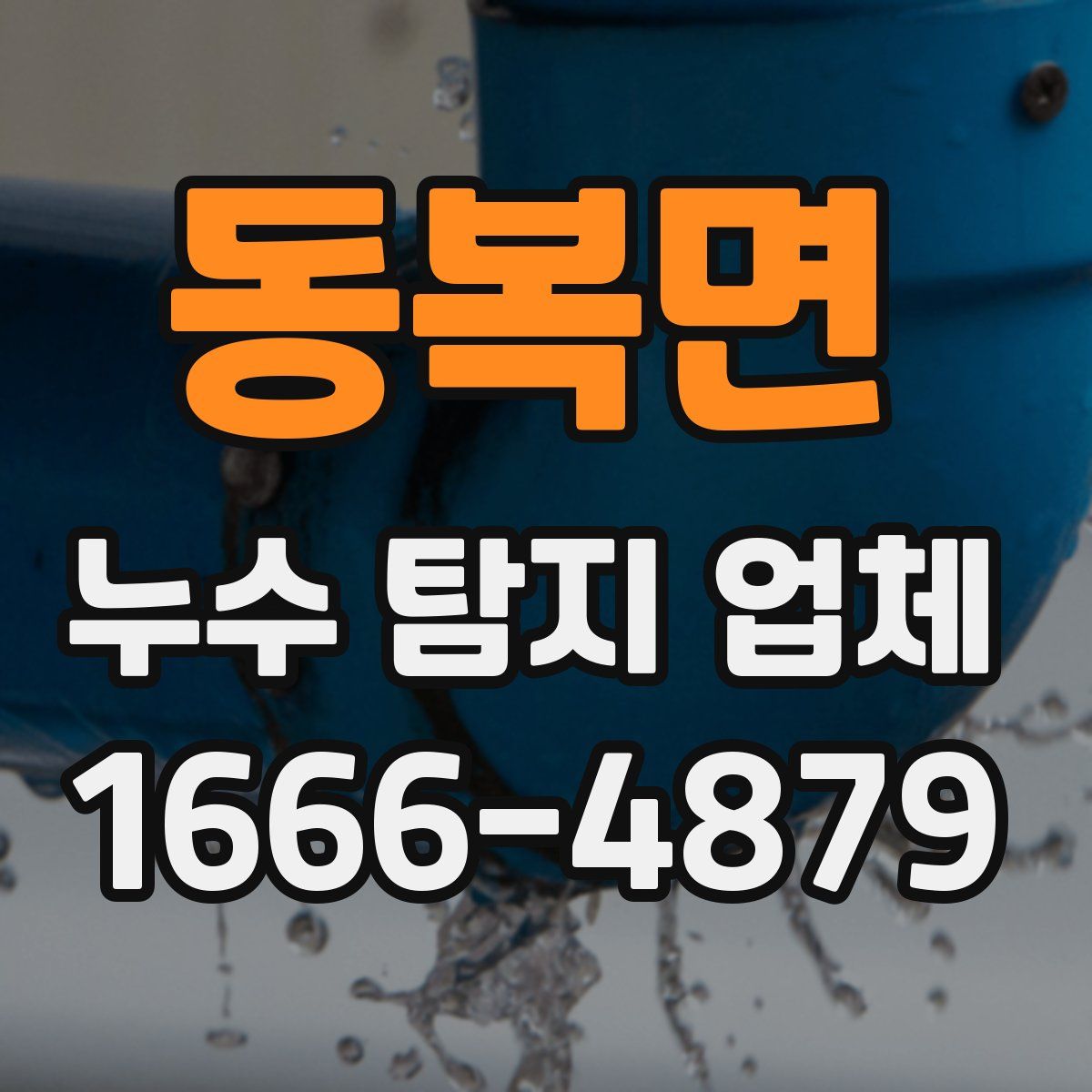 동복면 누수 탐지 업체