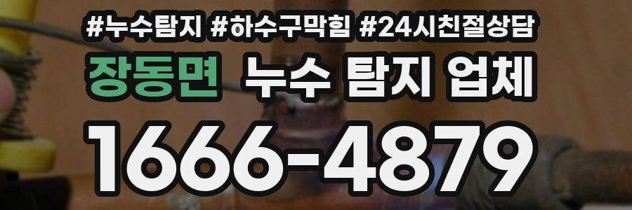 장동면 누수 탐지 업체