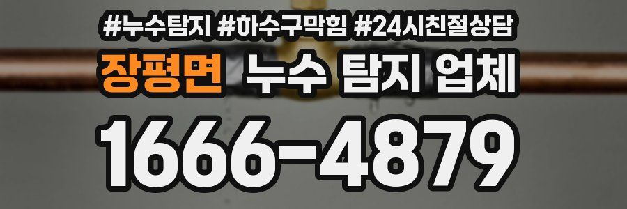 장평면 누수 탐지 업체