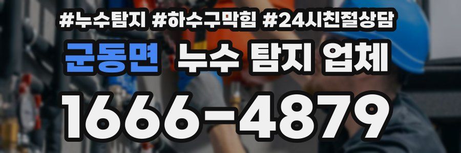 군동면 누수 탐지 업체