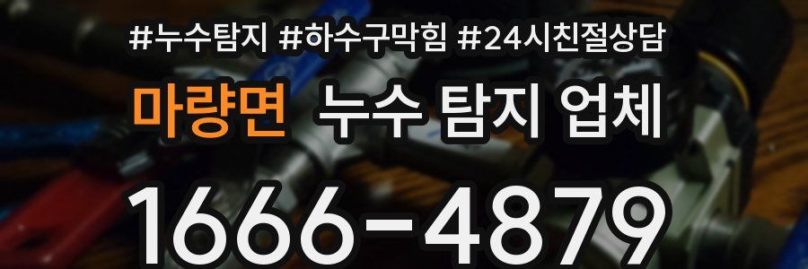 마량면 누수 탐지 업체