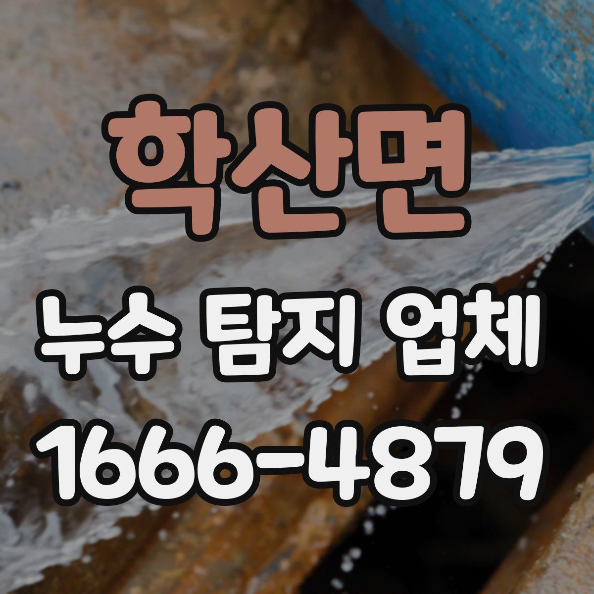학산면 누수 탐지 업체