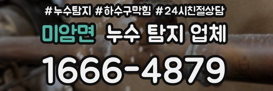 미암면 누수 탐지 업체