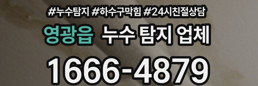 영광읍 누수 탐지 업체