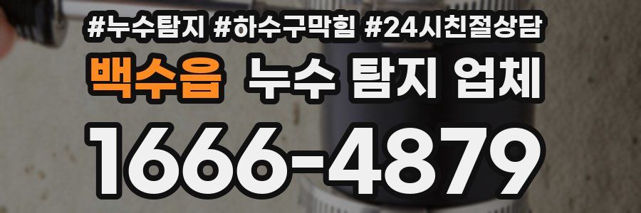 백수읍 누수 탐지 업체