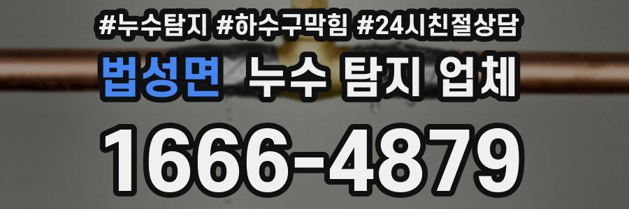 법성면 누수 탐지 업체