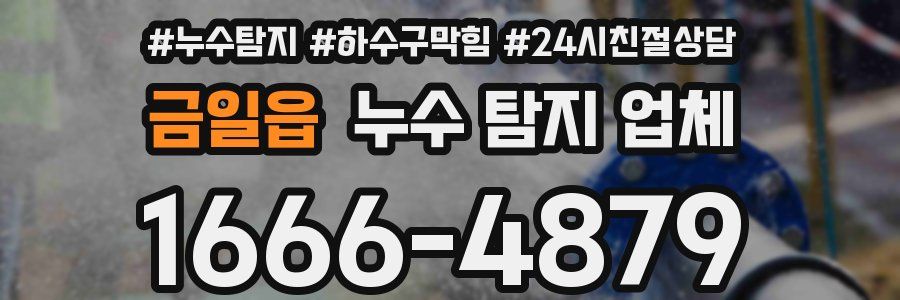 금일읍 누수 탐지 업체