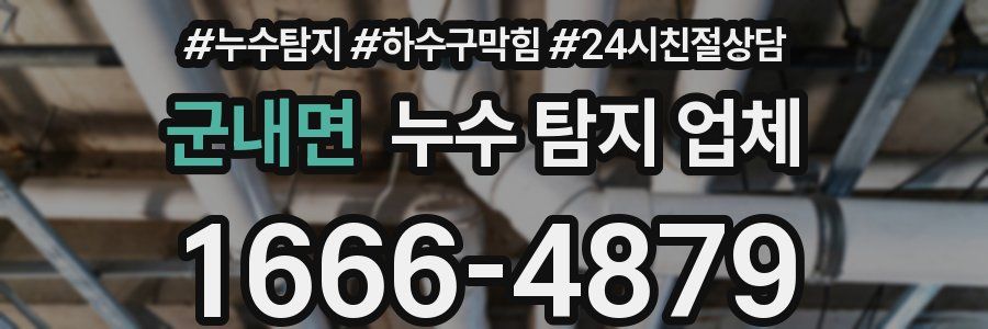군내면 누수 탐지 업체