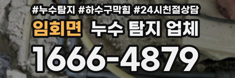 임회면 누수 탐지 업체