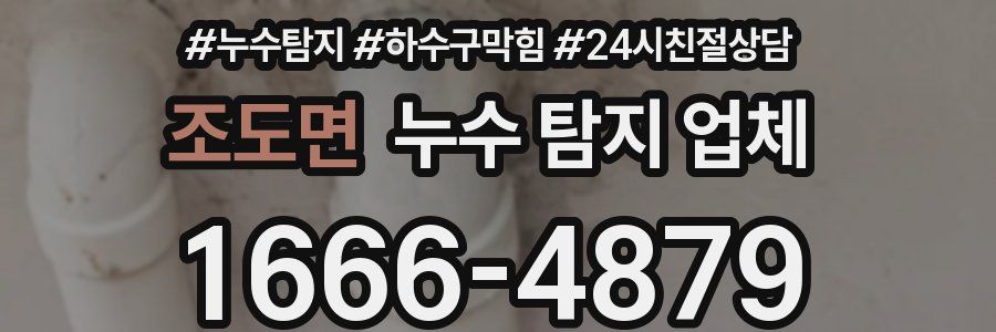 조도면 누수 탐지 업체