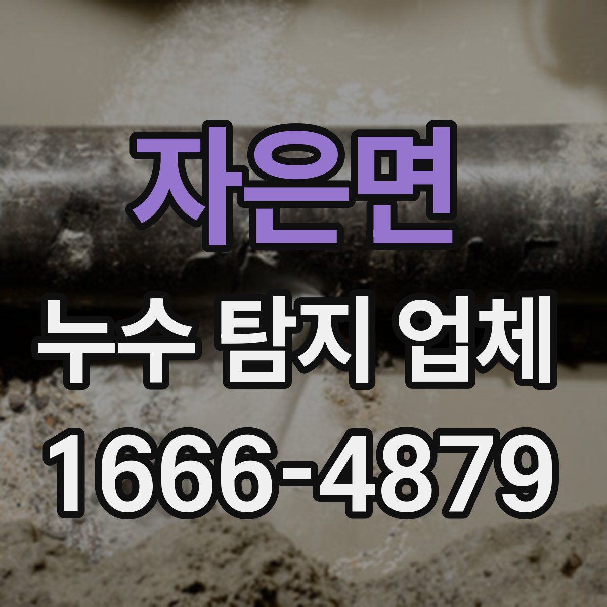 자은면 누수 탐지 업체