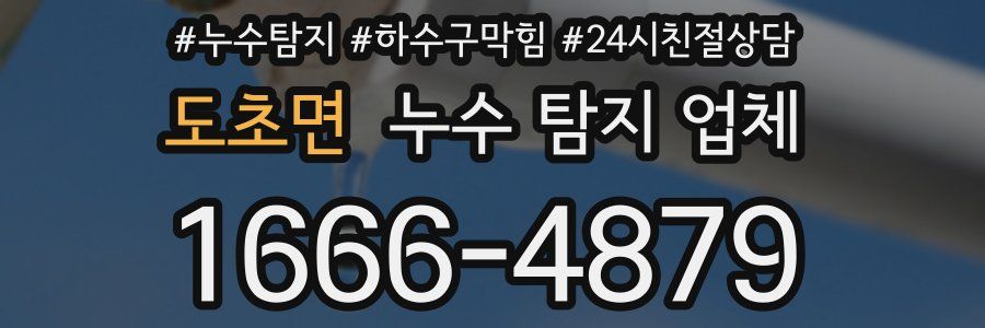 도초면 누수 탐지 업체