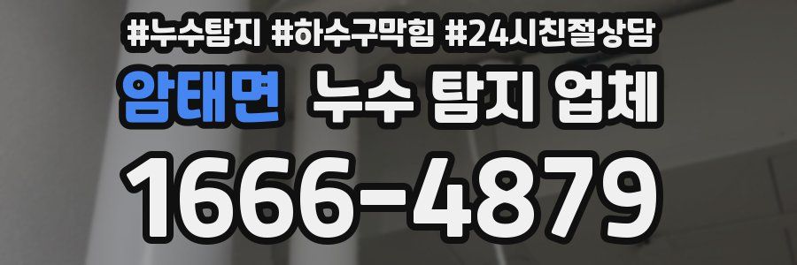 암태면 누수 탐지 업체