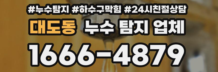 대도동 누수 탐지 업체