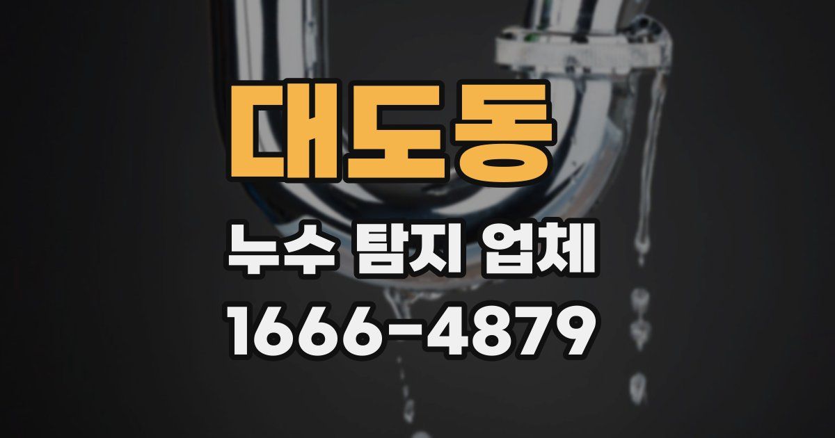대도동 누수 탐지 업체